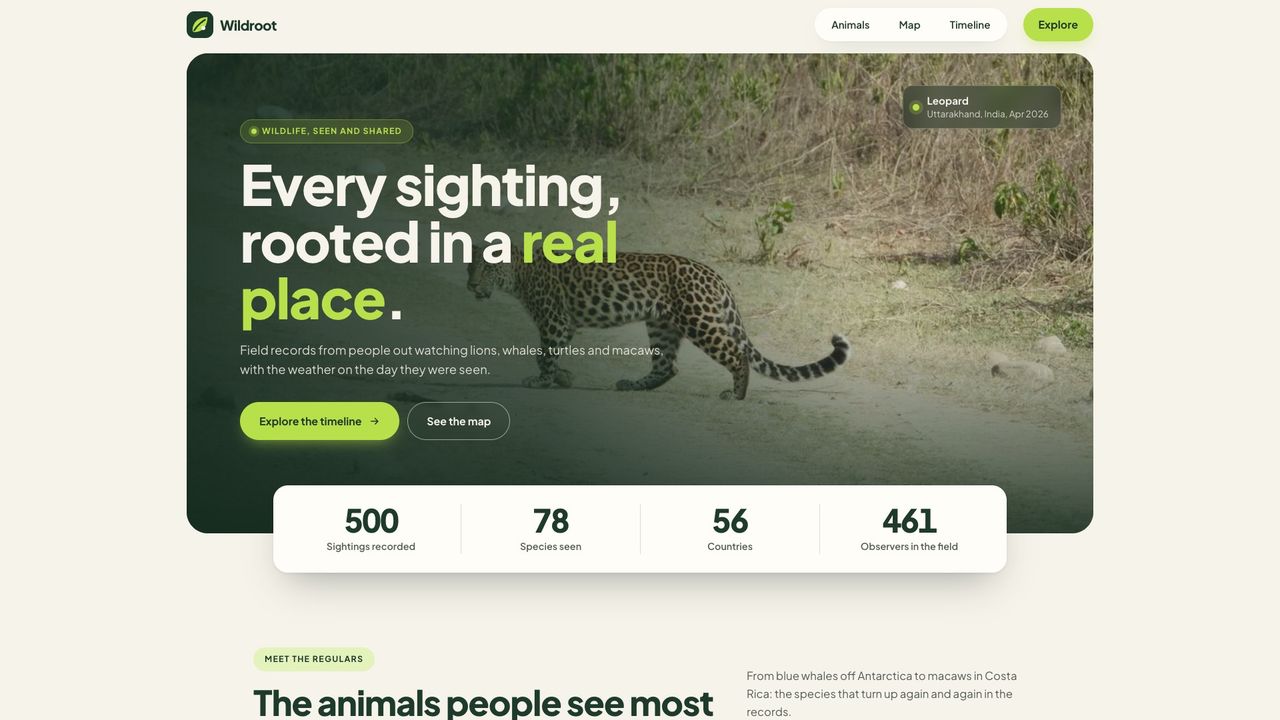 Wildroot, built by @dapetoo
