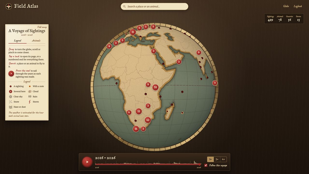 Field Atlas, built by @moseeh